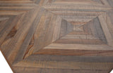 Rhombic Spisebord - Teak/Metal, 220x90 - Unoliving.com