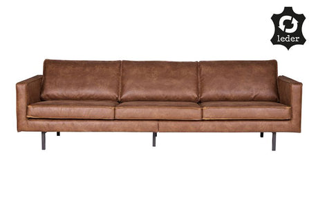 Rodeo 3-pers sofa i øko-læder, Cognac - Unoliving.com