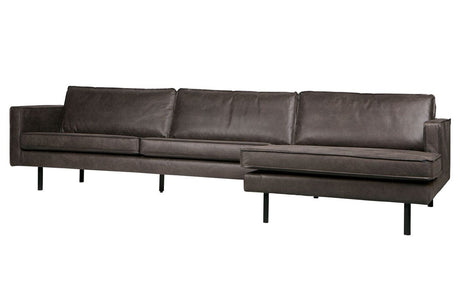 Rodeo 3-pers. Sofa m. højrevendt chaise - Sort - Unoliving.com