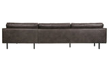 Rodeo 3-pers. Sofa m. højrevendt chaise - Sort - Unoliving.com