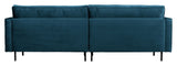 Rodeo Classic 3-pers. Sofa - Blå Velour - Unoliving.com