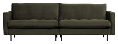 Rodeo Classic 3-pers. Sofa, Mørk Grøn Velour - Unoliving.com