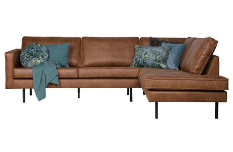 Rodeo Sofa m/højrevendt chaise, Cognac - Unoliving.com