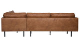 Rodeo Sofa m/højrevendt chaise, Cognac - Unoliving.com