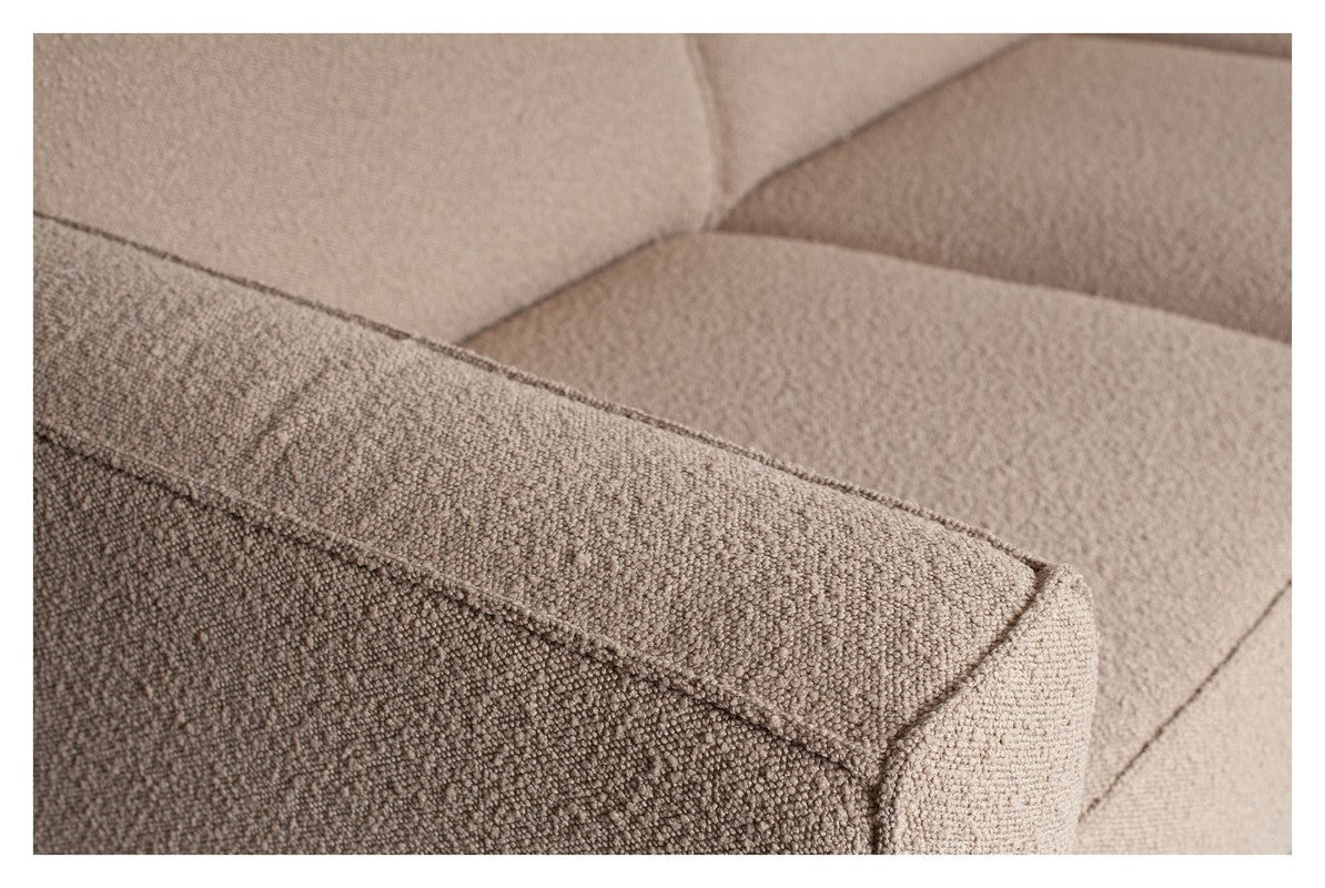 Statement 3-pers. Sofa, Beige Bouclé - Unoliving.com