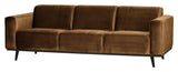 Statement 3-pers. Sofa, Honey Gul Velour - Unoliving.com