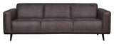 Statement 3-pers. Sofa, Mørk Grå øko-læder - Unoliving.com