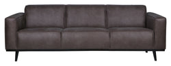 Statement 3-pers. Sofa, Mørk Grå øko-læder - Unoliving.com