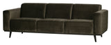 Statement 3-pers. Sofa, Varm Grøn Velour - Unoliving.com