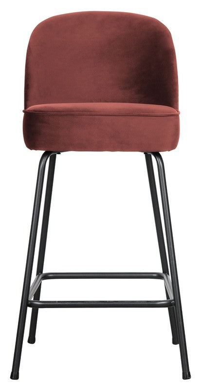 Vogue barstol 65 - Chestnut Velour, SH: 64cm - Unoliving.com