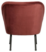 Vogue Loungestol - Chestnut Velour - Unoliving.com