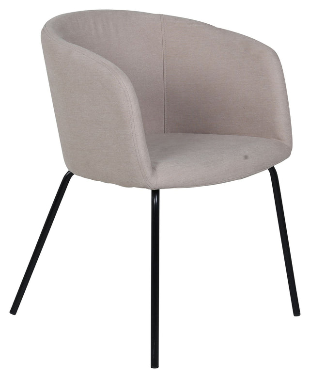 Berit Spisebordsstol, Beige/Sort - UNOLIVING.COM