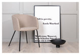 Berit Spisebordsstol, Beige/Sort - UNOLIVING.COM