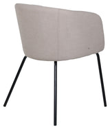 Berit Spisebordsstol, Beige/Sort - UNOLIVING.COM