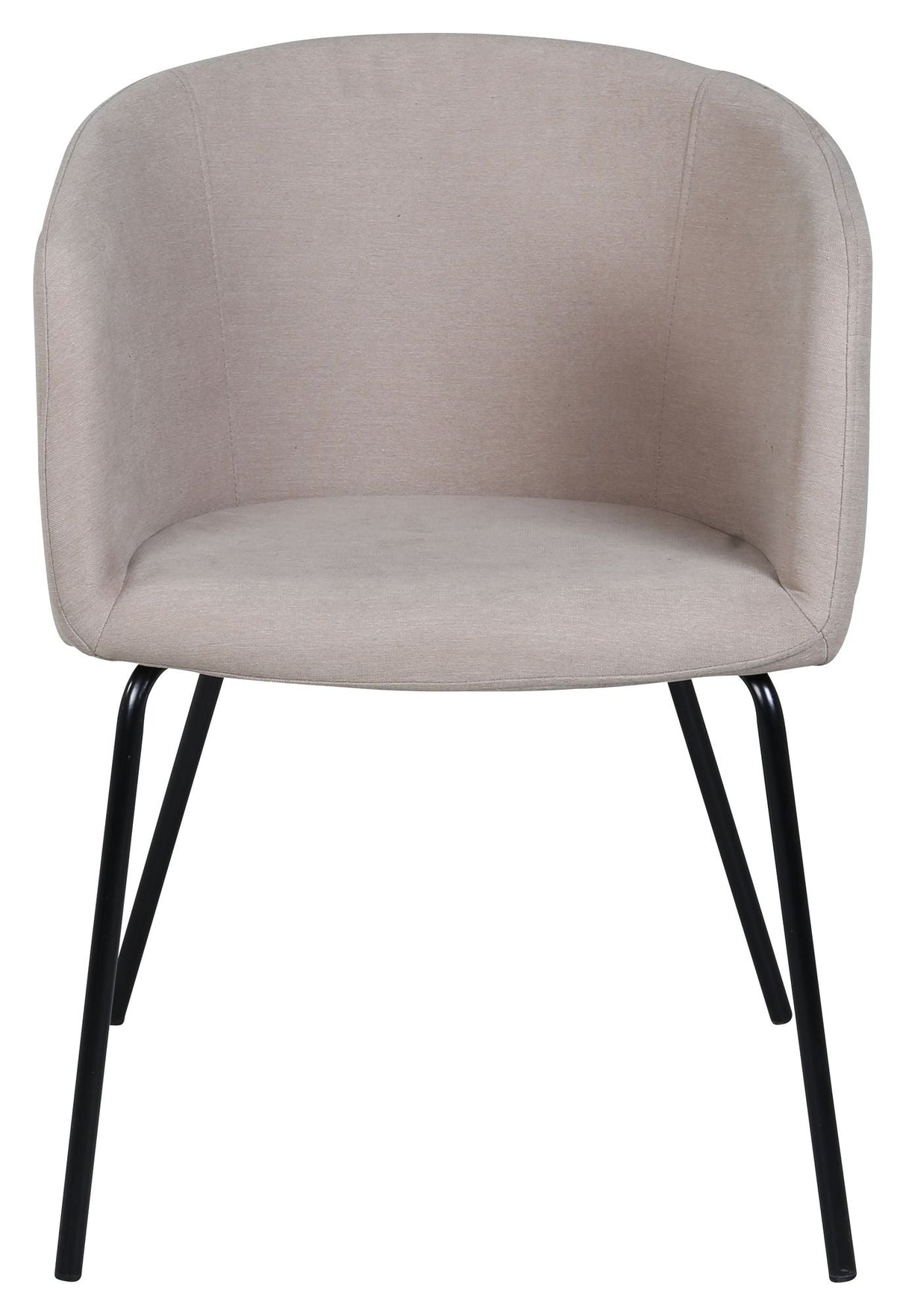 Berit Spisebordsstol, Beige/Sort - UNOLIVING.COM