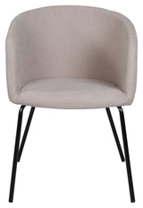 Berit Spisebordsstol, Beige/Sort - UNOLIVING.COM