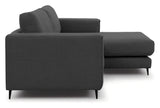 Bernadotte Sofa m. bred chaiselong XL højre, Antracit - UNOLIVING.COM