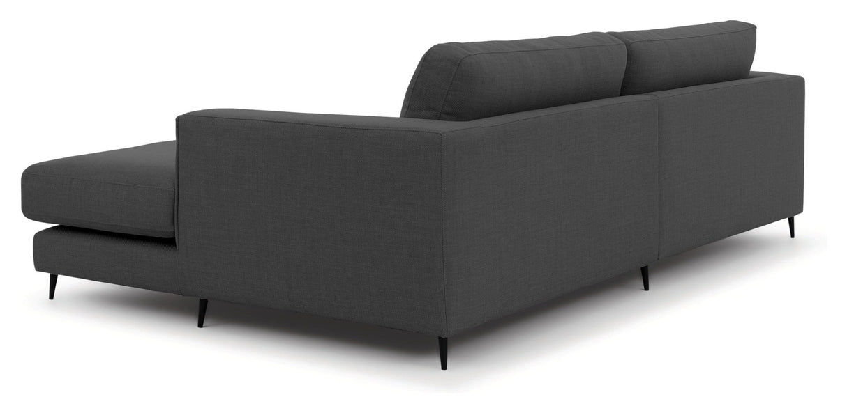 Bernadotte Sofa m. bred chaiselong XL højre, Antracit - UNOLIVING.COM