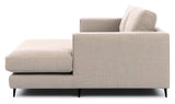 Bernadotte Sofa m. bred chaiselong XL højre, Beige - UNOLIVING.COM