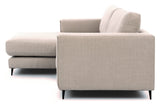 Bernadotte Sofa m. bred chaiselong XL højre, Beige - UNOLIVING.COM