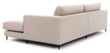 Bernadotte Sofa m. bred chaiselong XL højre, Beige - UNOLIVING.COM