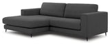 Bernadotte Sofa m. bred chaiselong XL venstre, Antracit - UNOLIVING.COM