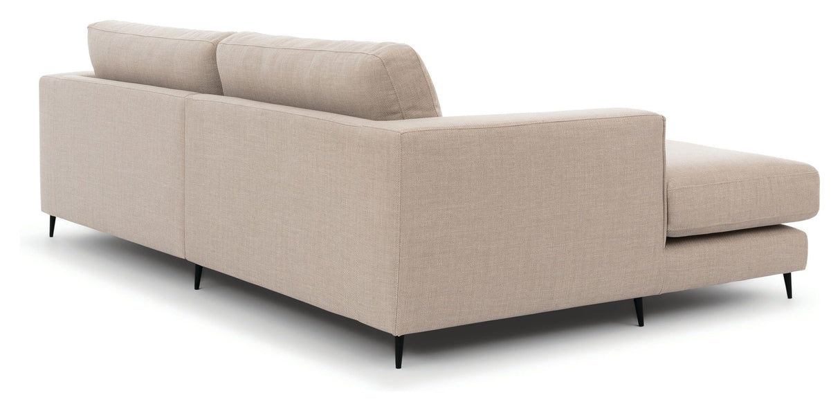 Bernadotte Sofa m. bred chaiselong XL venstre, Beige - UNOLIVING.COM