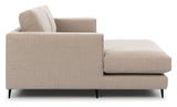 Bernadotte Sofa m. bred chaiselong XL venstre, Beige - UNOLIVING.COM