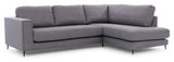 Bernadotte Sofa m. chaiselong 3 - pers. open højre, Antracit - UNOLIVING.COM