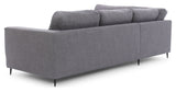 Bernadotte Sofa m. chaiselong 3 - pers. open venstre, Antracit - UNOLIVING.COM