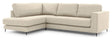 Bernadotte Sofa m. chaiselong 3 - pers. open venstre, Beige - UNOLIVING.COM