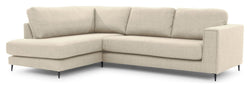 Bernadotte Sofa m. chaiselong 3 - pers. open venstre, Beige - UNOLIVING.COM