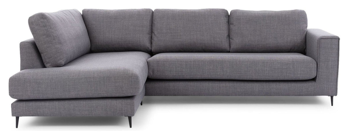 Bernadotte Sofa m. chaiselong 3,5 - pers. open venstre, Antracit - UNOLIVING.COM