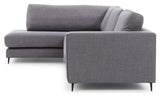 Bernadotte Sofa m. chaiselong 3,5 - pers. open venstre, Antracit - UNOLIVING.COM