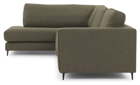 Bernadotte Sofa m. chaiselong 3,5 - pers. open venstre, Grøn - UNOLIVING.COM