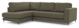 Bernadotte Sofa m. chaiselong 3,5 - pers. open venstre, Grøn - UNOLIVING.COM