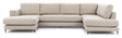 Bernadotte U - sofa, open end højre, Beige - UNOLIVING.COM