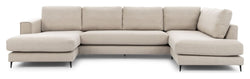 Bernadotte U - sofa, open end højre, Beige - UNOLIVING.COM