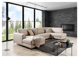 Bernadotte U - sofa, open end højre, Beige - UNOLIVING.COM