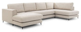 Bernadotte U - sofa, open end højre, Beige - UNOLIVING.COM