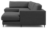 Bernadotte U - sofa, open end venstre, Antracit - UNOLIVING.COM