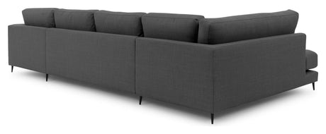 Bernadotte U - sofa, open end venstre, Antracit - UNOLIVING.COM