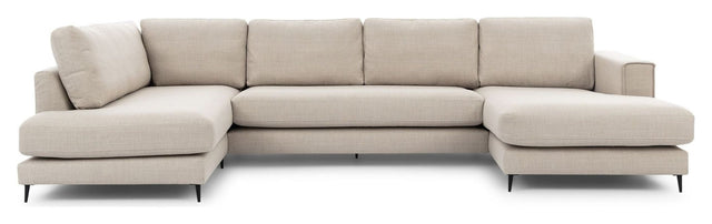 Bernadotte U - sofa, open end venstre, Beige - UNOLIVING.COM