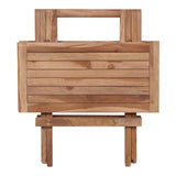 Bilbao Klapbord 50x50, Teak - Unoliving.com