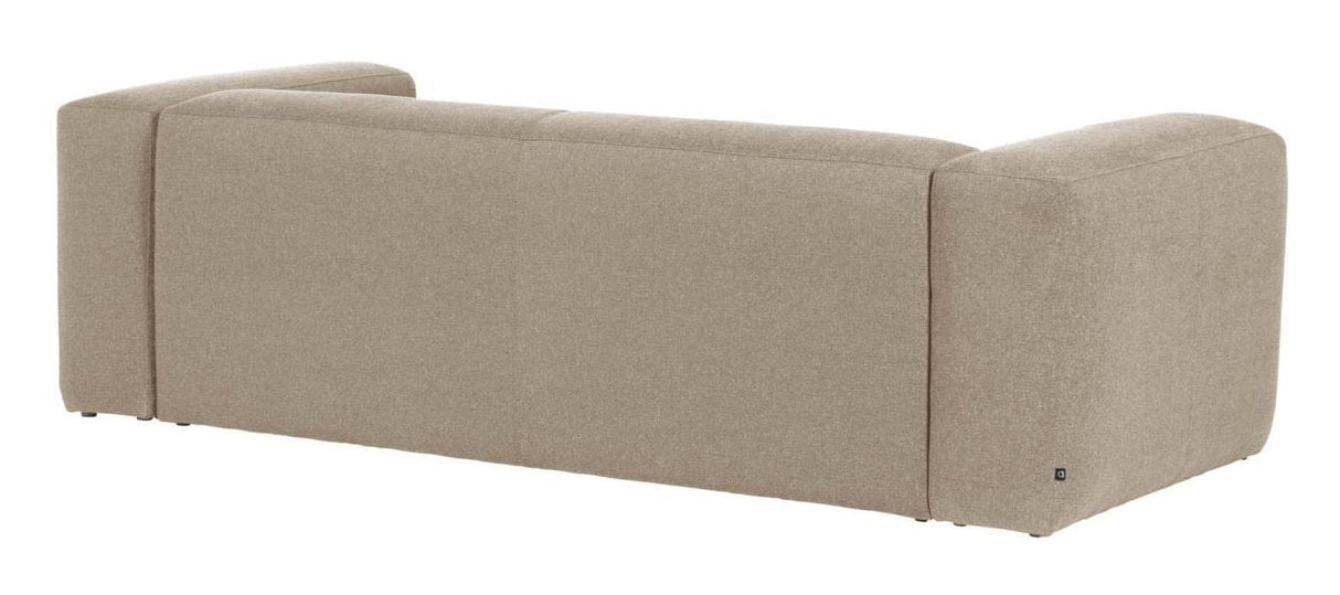 Blok 2 - pers. Sofa m. højrevendt Chaise Beige - UNOLIVING.COM