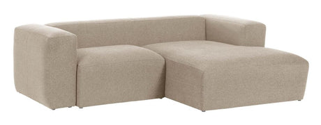 Blok 2 - pers. Sofa m. højrevendt Chaise Beige - UNOLIVING.COM