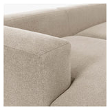 Blok 2 - pers. Sofa m. venstrevendt Chaise Beige Chenille - UNOLIVING.COM