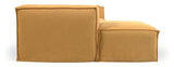 Blok 2 - pers. Sofa m. venstrevendt chaiselong, Mustard Linen - UNOLIVING.COM