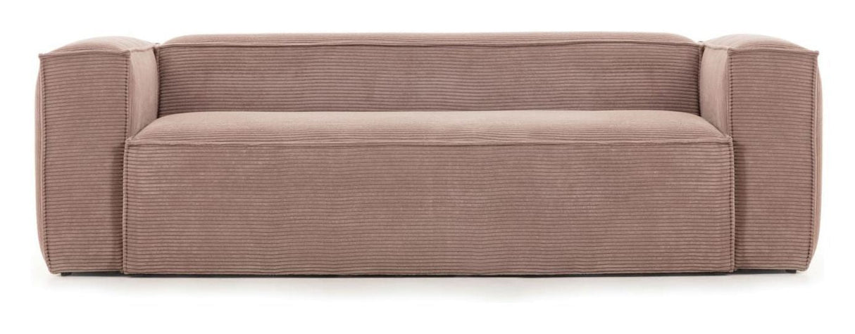 Blok 2 - pers. Sofa Rosa Fløjl - UNOLIVING.COM