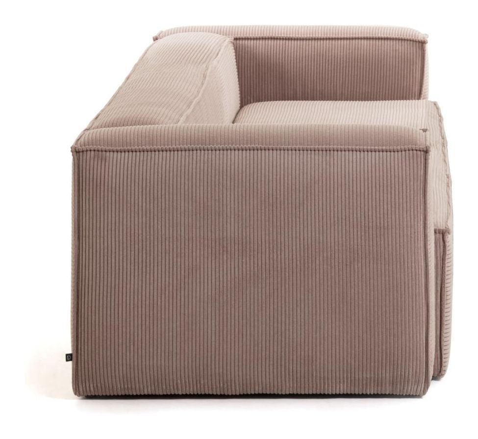 Blok 2 - pers. Sofa Rosa Fløjl - UNOLIVING.COM